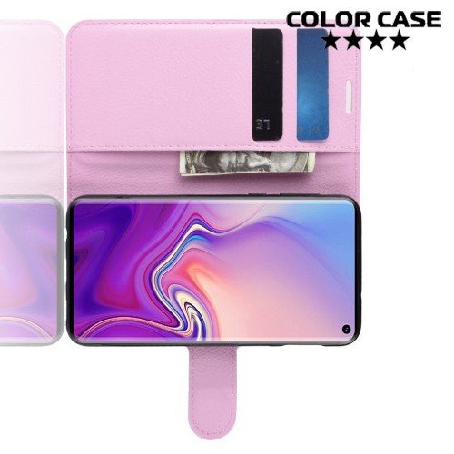 Чехол книжка для Samsung Galaxy S10e - Розовый
