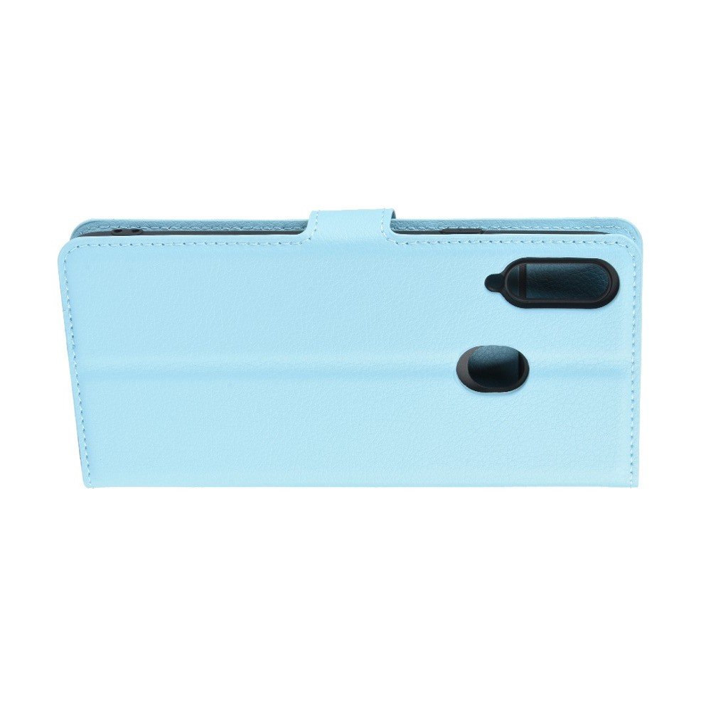 Чехол книжка кошелек с отделениями для карт и подставкой для Samsung Galaxy A20s - Синий