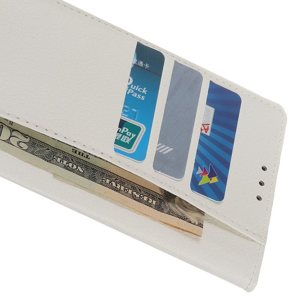 Чехол книжка кошелек с отделениями для карт и подставкой для Samsung Galaxy S20 Ultra - Белый