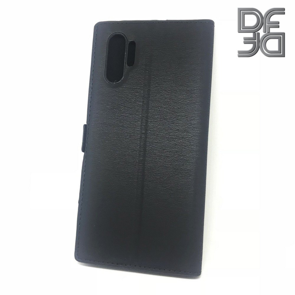 DF флип чехол книжка для Samsung Galaxy Note 10 Plus / 10+ - Черный