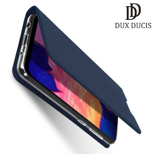Dux Ducis чехол книжка для Samsung Galaxy A10 с магнитом и отделением для карты - Синий