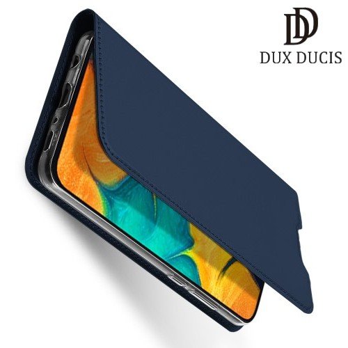 Dux Ducis чехол книжка для Samsung Galaxy A30 / A20 с магнитом и отделением для карты - Синий