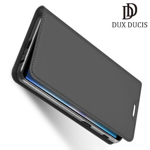 Dux Ducis чехол книжка для Samsung Galaxy J6 Plus с магнитом и отделением для карты - Черный