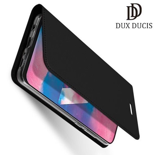 Dux Ducis чехол книжка для Samsung Galaxy M30 с магнитом и отделением для карты - Черный