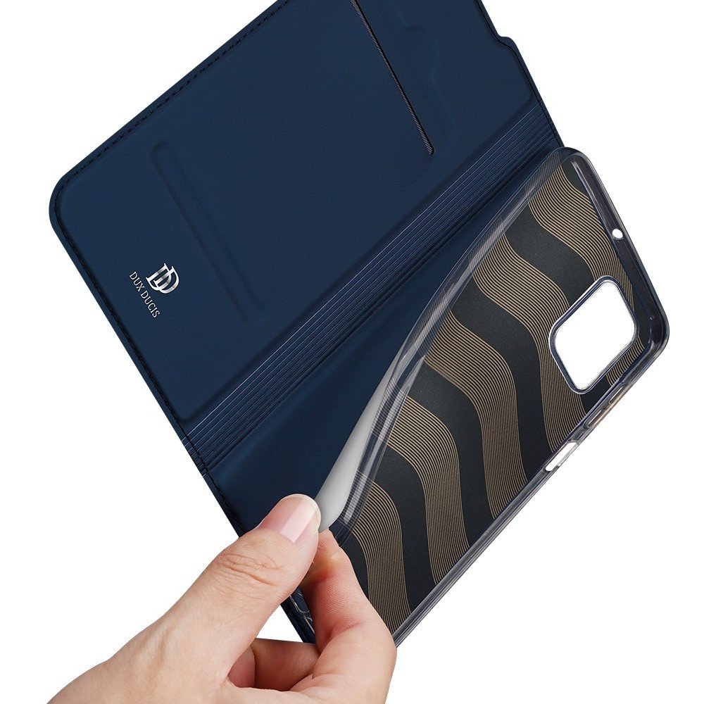 Dux Ducis чехол книжка для Samsung Galaxy M51 с магнитом и отделением для карты - Синий