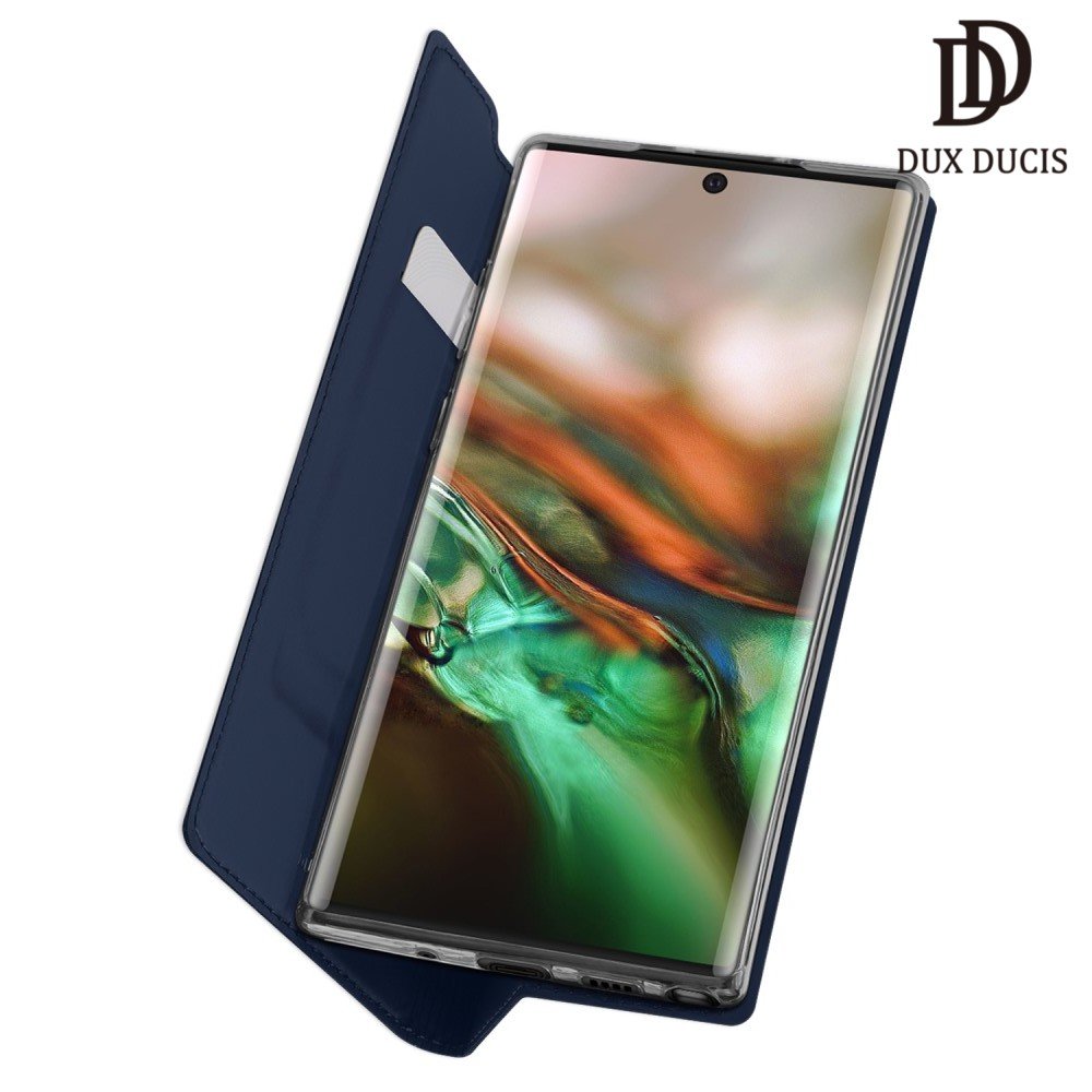 Dux Ducis чехол книжка для Samsung Galaxy Note 10 Plus с магнитом и отделением для карты - Синий