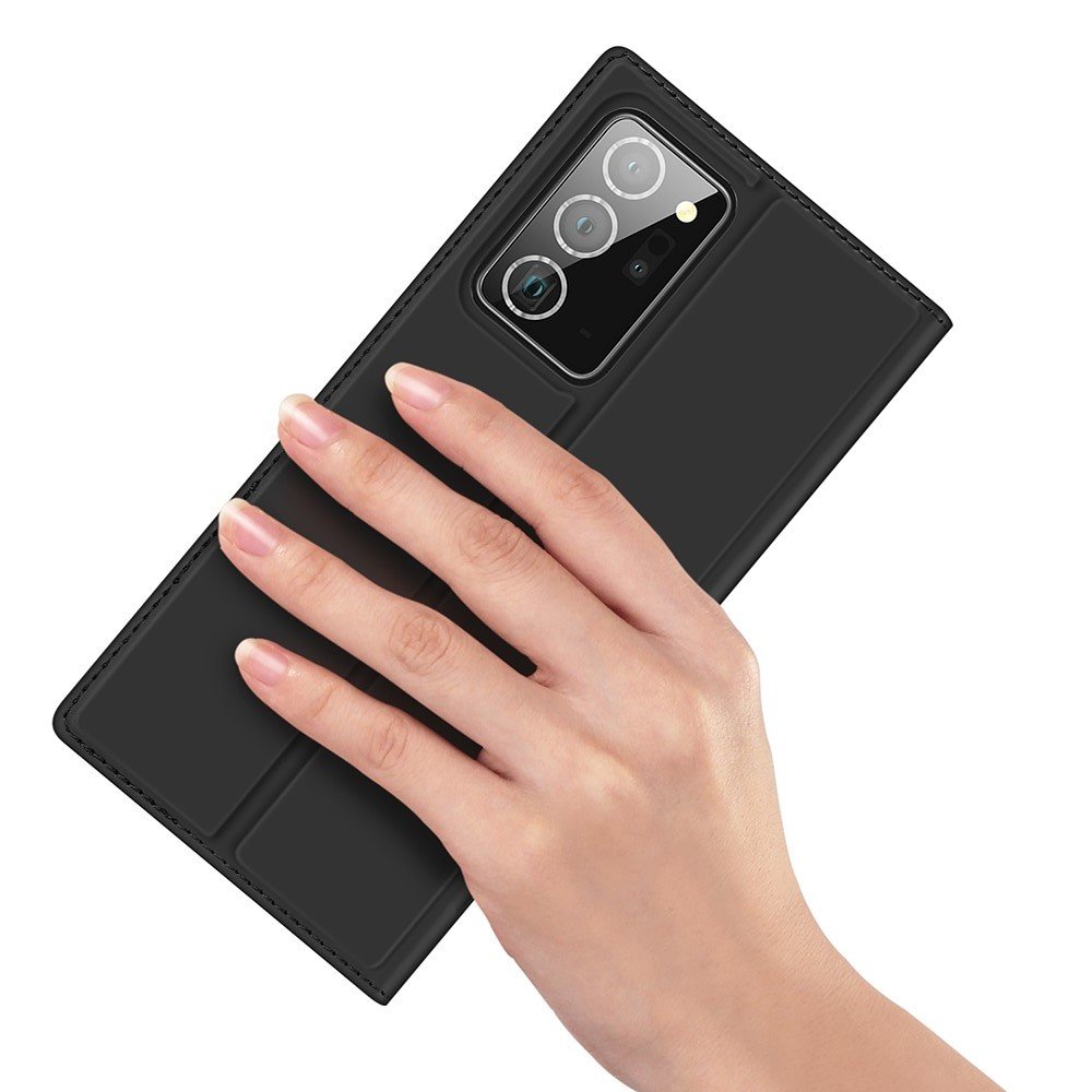Dux Ducis чехол книжка для Samsung Galaxy Note 20 Ultra с магнитом и отделением для карты - Черный