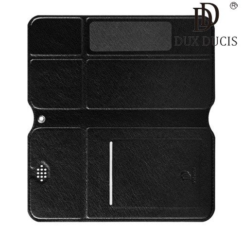 Dux Ducis Every универсальный чехол книжка из гладкой экокожи для смартфона 4.7-5.0 дюймов - Черный