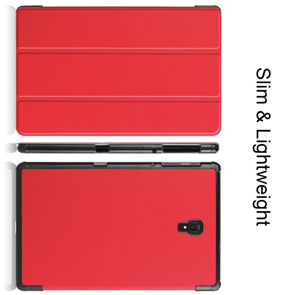 Двухсторонний чехол книжка для Samsung Galaxy Tab A 10.5 2018 SM-T595 SM-T590 с подставкой - Красный