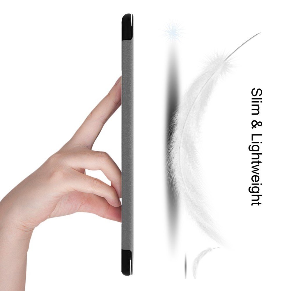 Двухсторонний чехол книжка для Samsung Galaxy Tab S6 SM-T865 SM-T860 с подставкой - Серый