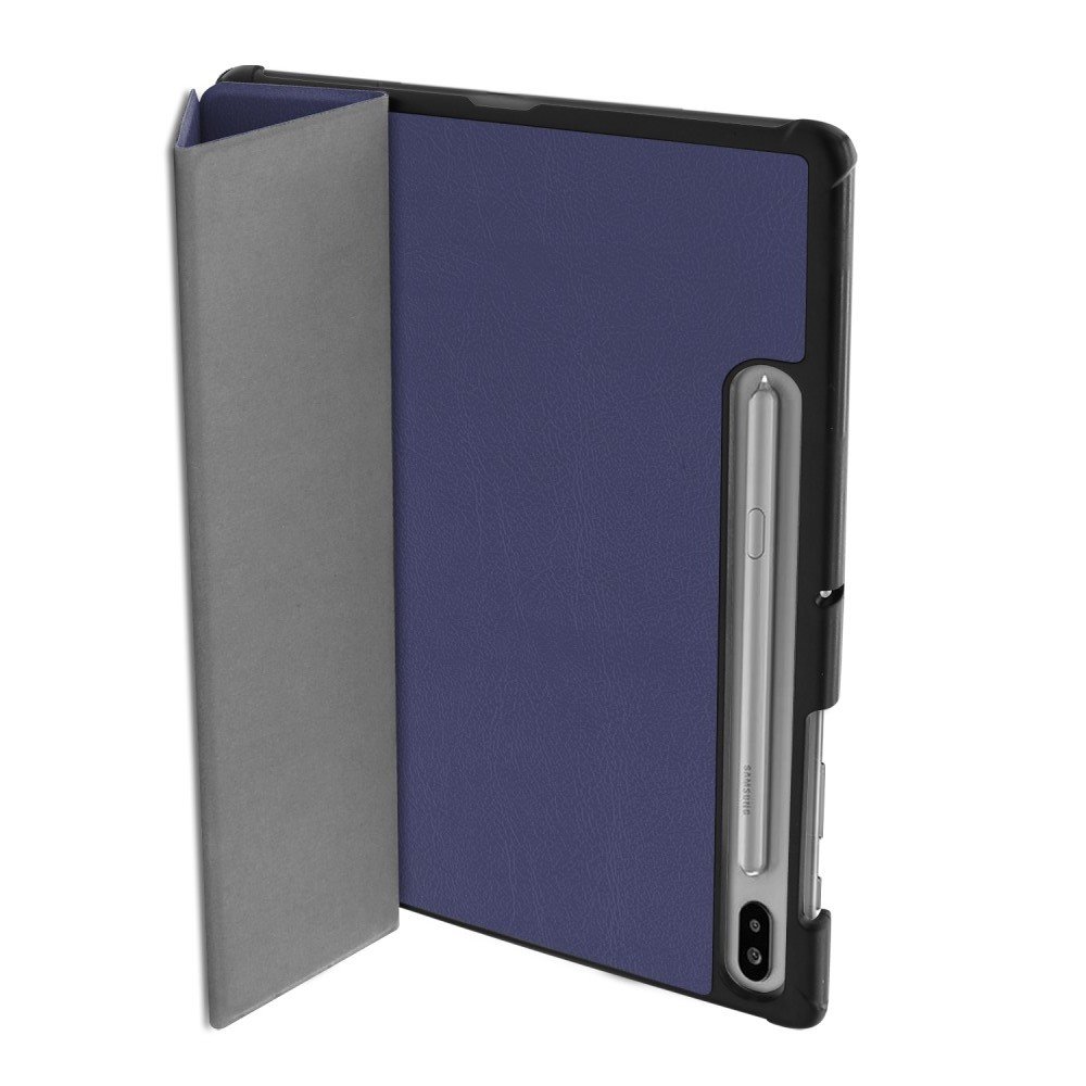 Двухсторонний чехол книжка для Samsung Galaxy Tab S6 SM-T865 SM-T860 с подставкой - Синий