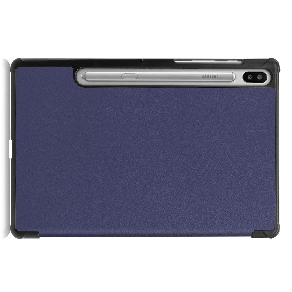 Двухсторонний чехол книжка для Samsung Galaxy Tab S6 SM-T865 SM-T860 с подставкой - Синий