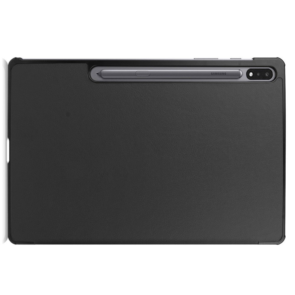 Двухсторонний чехол книжка для Samsung Galaxy Tab S7 Plus 12.4 с подставкой - Черный