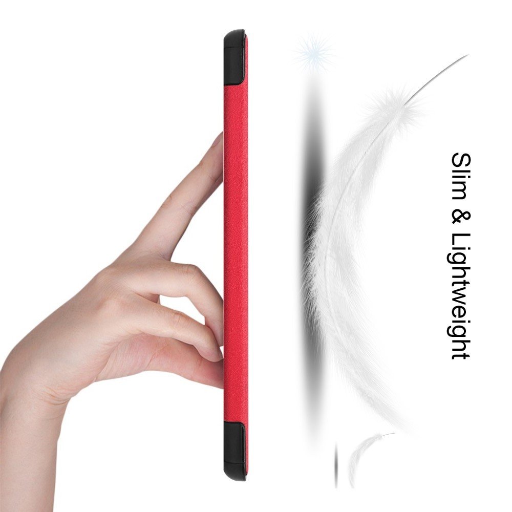 Двухсторонний чехол книжка для Samsung Galaxy Tab S7 Plus 12.4 с подставкой - Красный