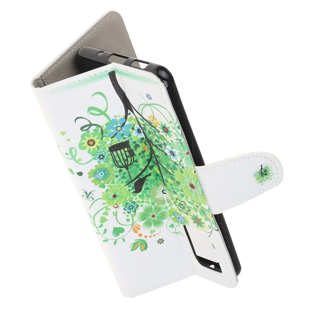 Флип чехол книжка для Samsung Galaxy S20 с рисунком зеленое дерево