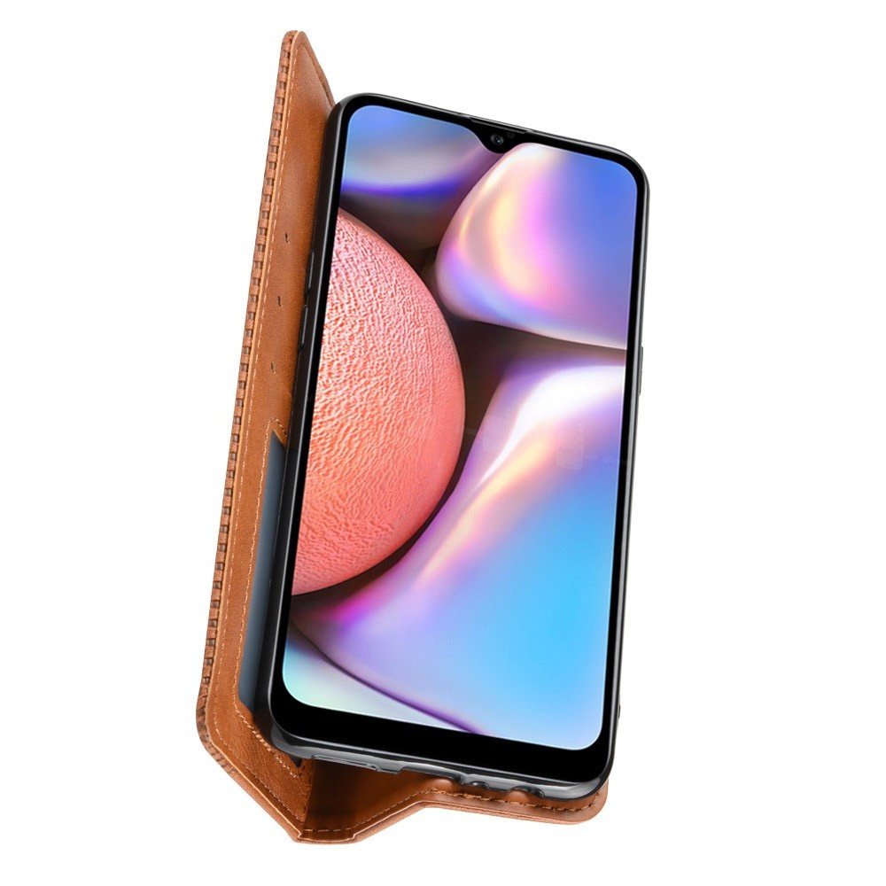 Флип чехол книжка вертикальная для Samsung Galaxy A10s - Коричневый