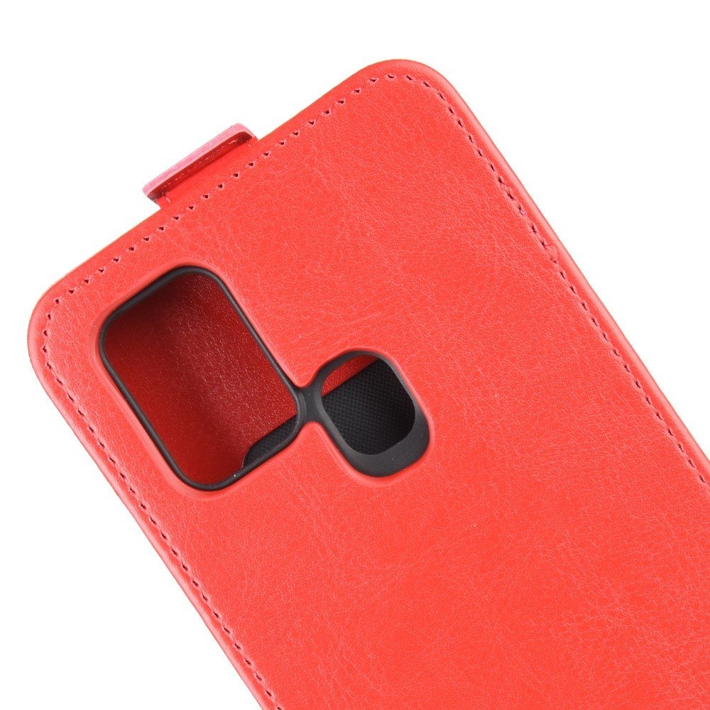 Флип чехол книжка вертикальная для Samsung Galaxy A21s - Красный