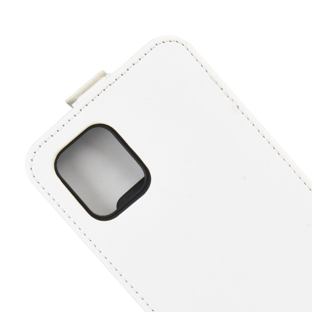 Флип чехол книжка вертикальная для Samsung Galaxy Note 10 Lite - Белый