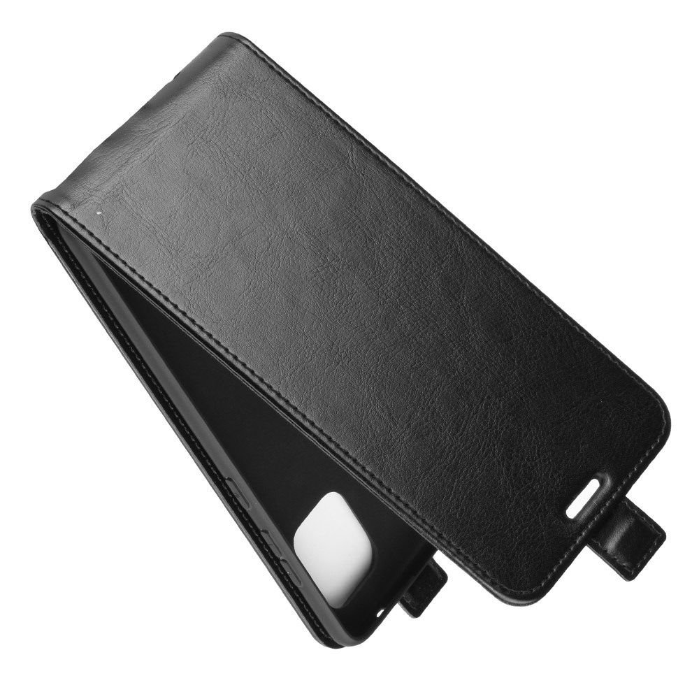 Флип чехол книжка вертикальная для Samsung Galaxy Note 10 Lite - Черный