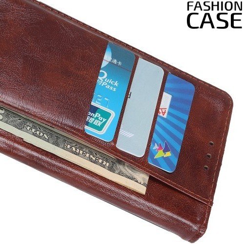 Flip Wallet чехол книжка для Samsung Galaxy A30 / A20 - Коричневый
