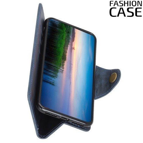 Flip Wallet чехол книжка для Samsung Galaxy A50 / A30s - Синий