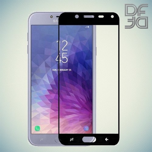 Full Glue Screen DF Защитное Закаленное Олеофобное Стекло для Samsung Galaxy J4 2018 SM-J400F черное