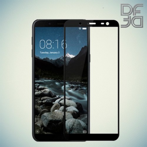Full Glue Screen DF Защитное Закаленное Олеофобное Стекло для Samsung Galaxy J6 2018 SM-J600F черное