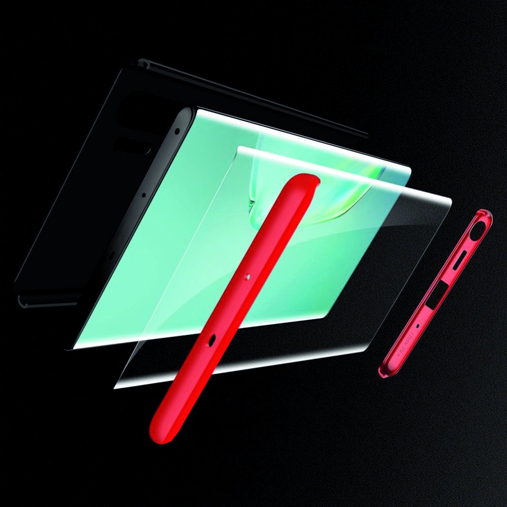 GKK 360 Пластиковый чехол с защитой дисплея для Samsung Galaxy Note 10 Plus / 10+ Красный / Черный
