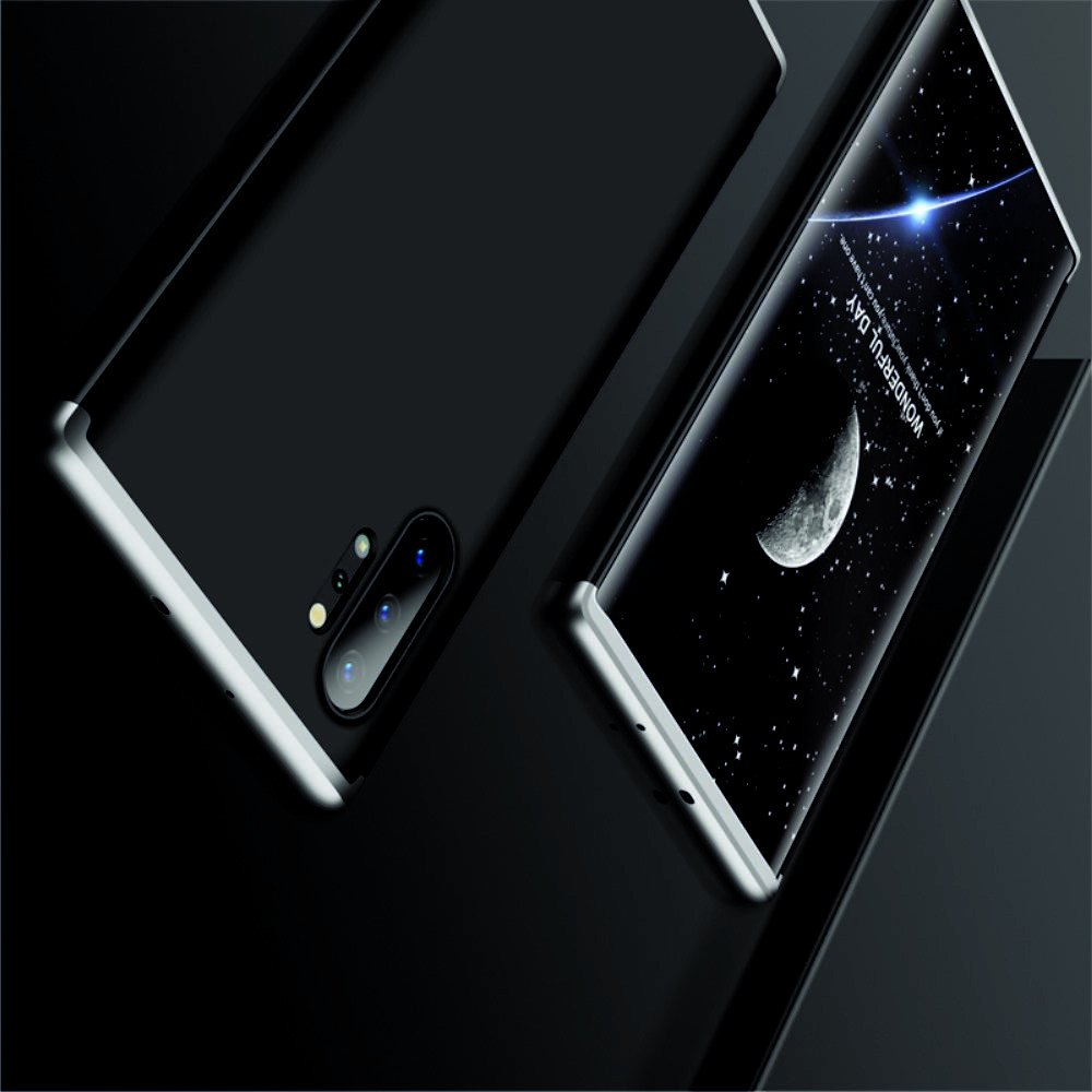 GKK 360 Пластиковый чехол с защитой дисплея для Samsung Galaxy Note 10 Plus / 10+ Золотой / Черный