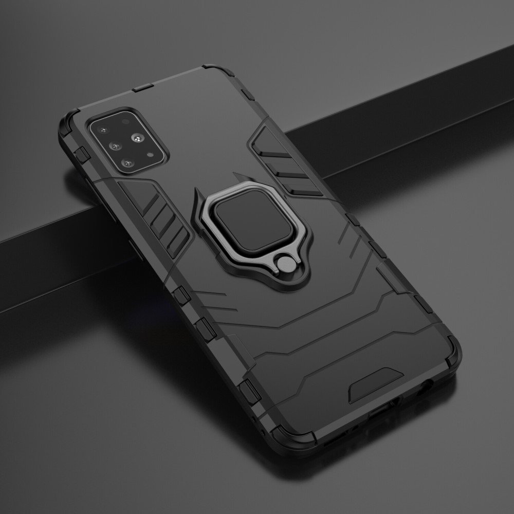 Hybrid Armor Ring Ударопрочный чехол для Samsung Galaxy A51 с подставкой - Черный