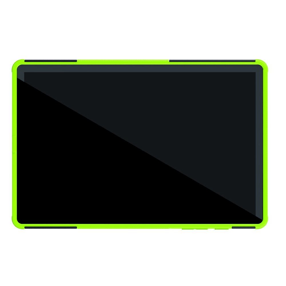 Hybrid Armor Ударопрочный чехол для Samsung Galaxy Tab S6 SM-T865 SM-T860 с подставкой - Зеленый