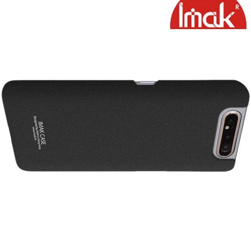 Imak Матовая пластиковая Кейс накладка для Samsung Galaxy A80 / A90 Песочно-Черный Ультратонкий