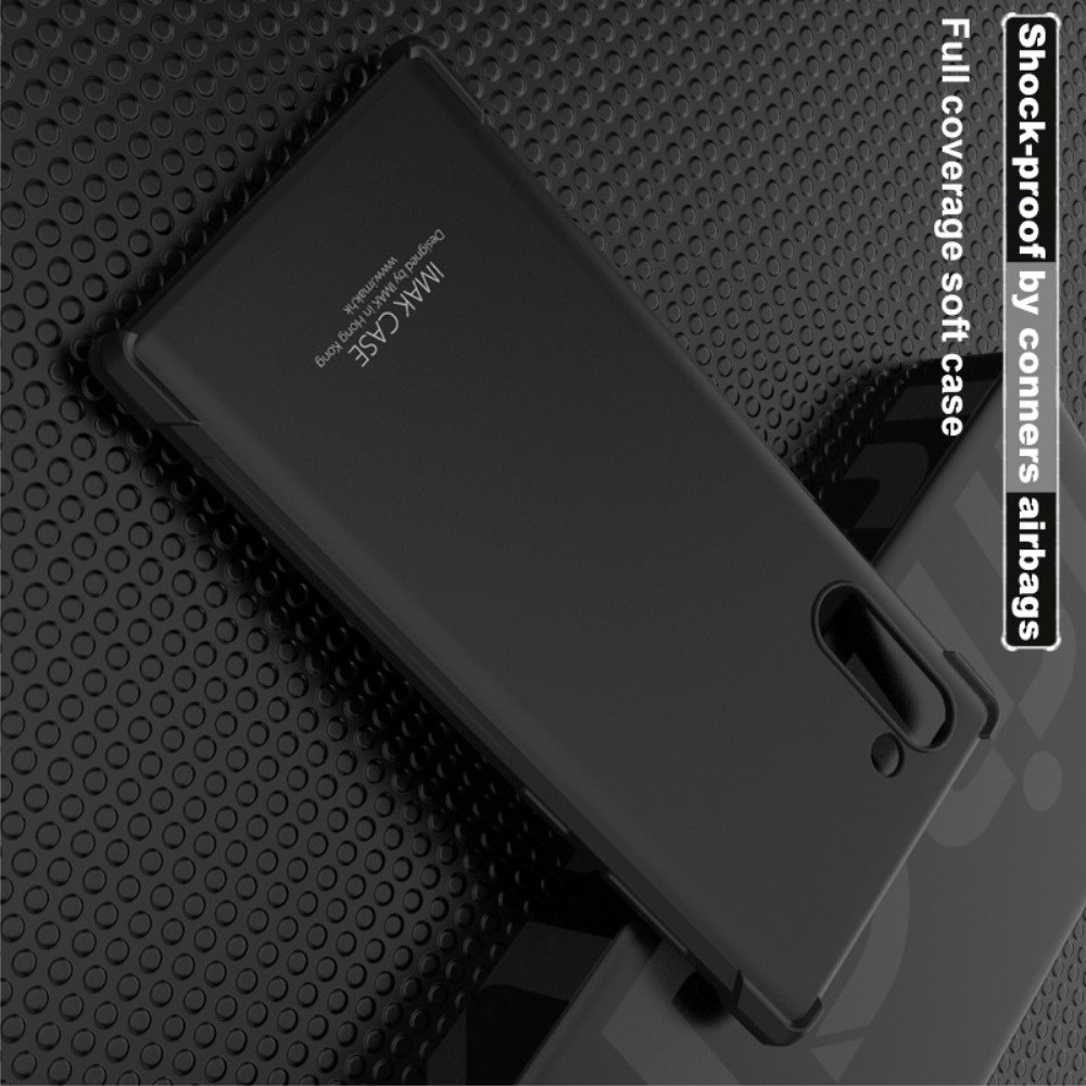 IMAK Shockproof силиконовый защитный чехол для Samsung Galaxy Note 10 черный