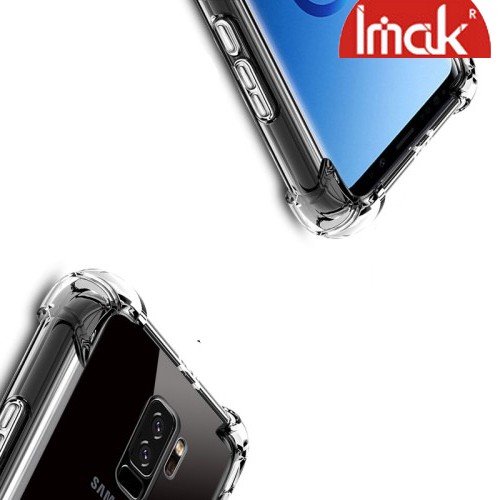 IMAK Shockproof силиконовый защитный чехол для Samsung Galaxy S9 Plus - прозрачный