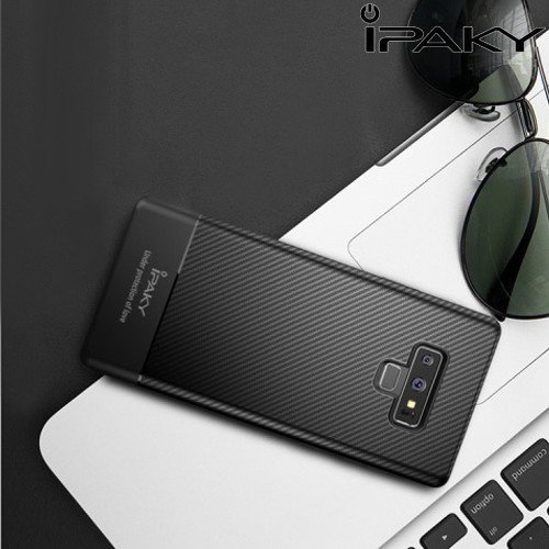 IPAKY Yuyan Series противоударный силиконовый чехол для Samsung Galaxy Note 9 с черной рамкой