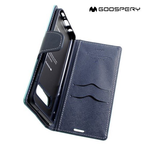 Mercury Goospery Горизонтальный чехол книжка для Samsung Galaxy S10 - Бирюзовый