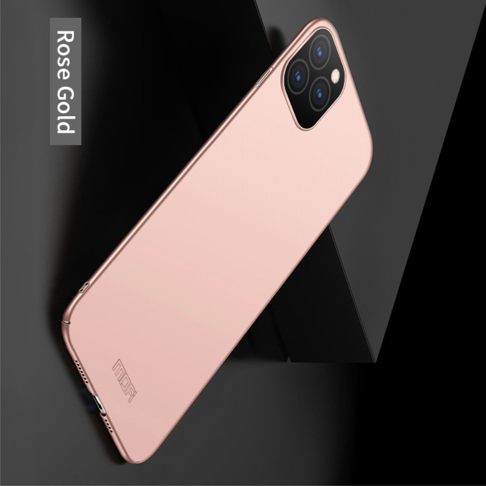 Mofi Slim Armor Матовый жесткий пластиковый чехол для iPhone 11 Pro - Светло-Розовый