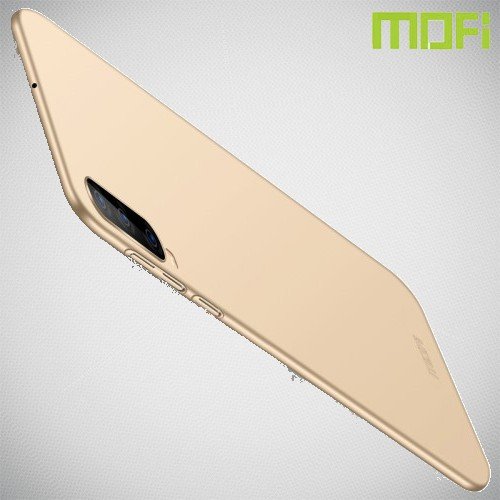 Mofi Slim Armor Матовый жесткий пластиковый чехол для Samsung Galaxy A70 - Золотой