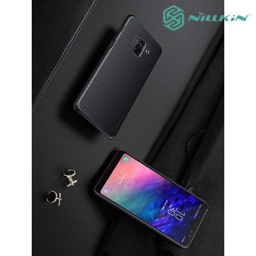 NILLKIN Air охлаждающий перфорированный чехол для Samsung Galaxy A8 Plus 2018 - Черный