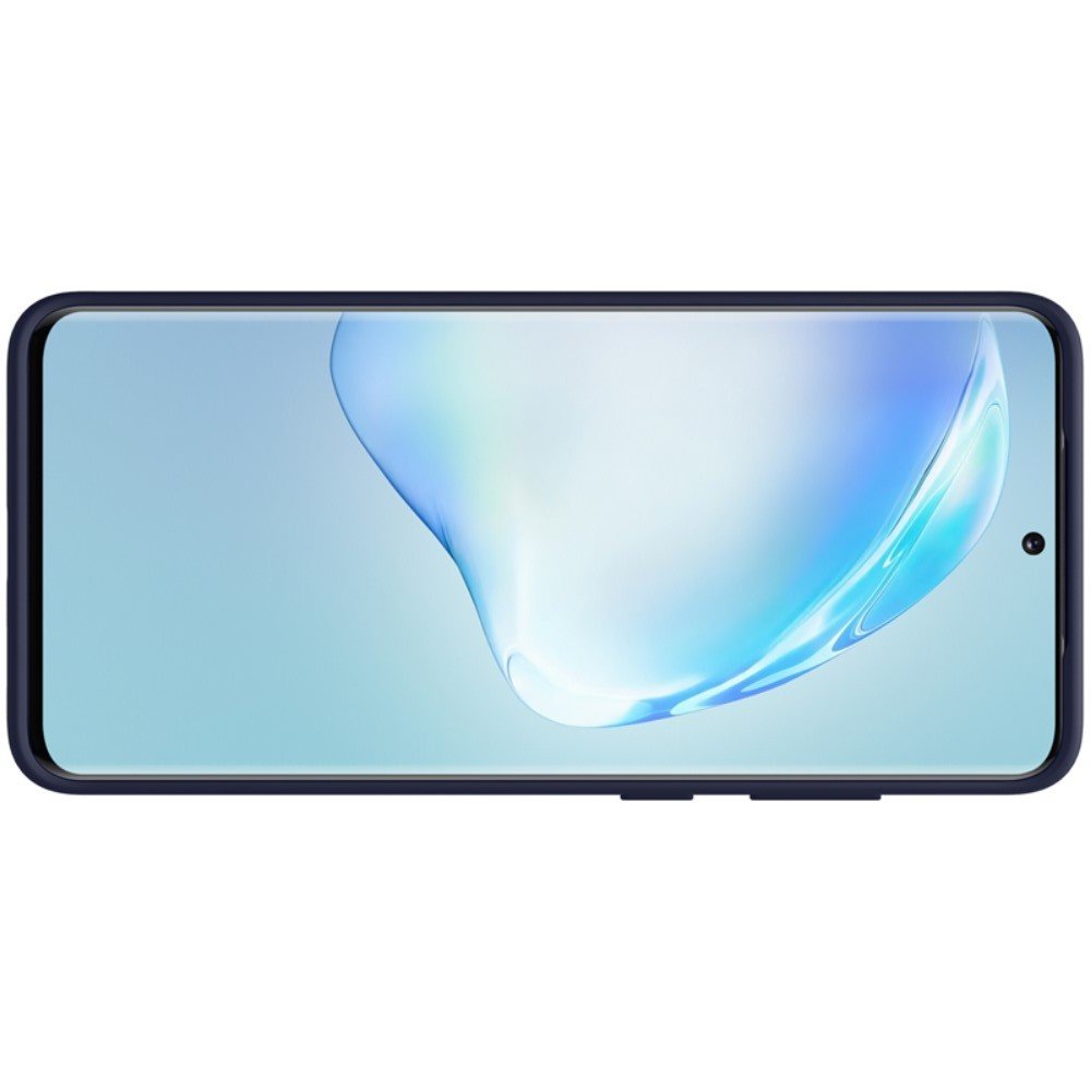 NILLKIN Flex Мягкий силиконовый чехол для Samsung Galaxy S20 Plus с микрофибровой подкладкой синий