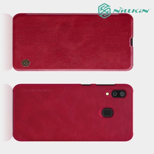 NILLKIN Qin чехол флип кейс для Samsung Galaxy A30 / A20 - Красный