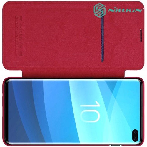 NILLKIN Qin чехол флип кейс для Samsung Galaxy S10 Plus - Красный