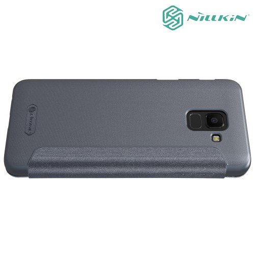 Nillkin Sparkle флип чехол книжка для Samsung Galaxy J6 2018 SM-J600F - Серый