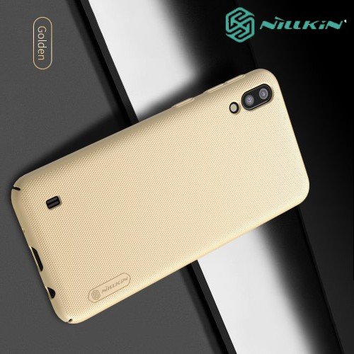 NILLKIN Super Frosted Shield Клип кейс накладка для Samsung Galaxy M10 - Золотой
