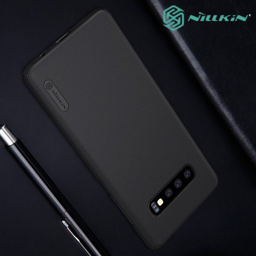 NILLKIN Super Frosted Shield Клип кейс накладка для Samsung Galaxy S10 - Черный