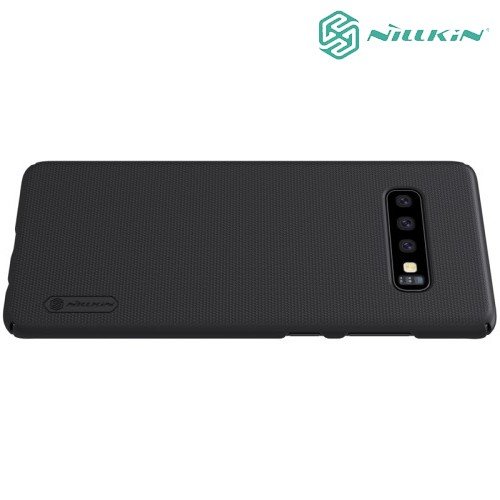 NILLKIN Super Frosted Shield Клип кейс накладка для Samsung Galaxy S10 Plus - Черный