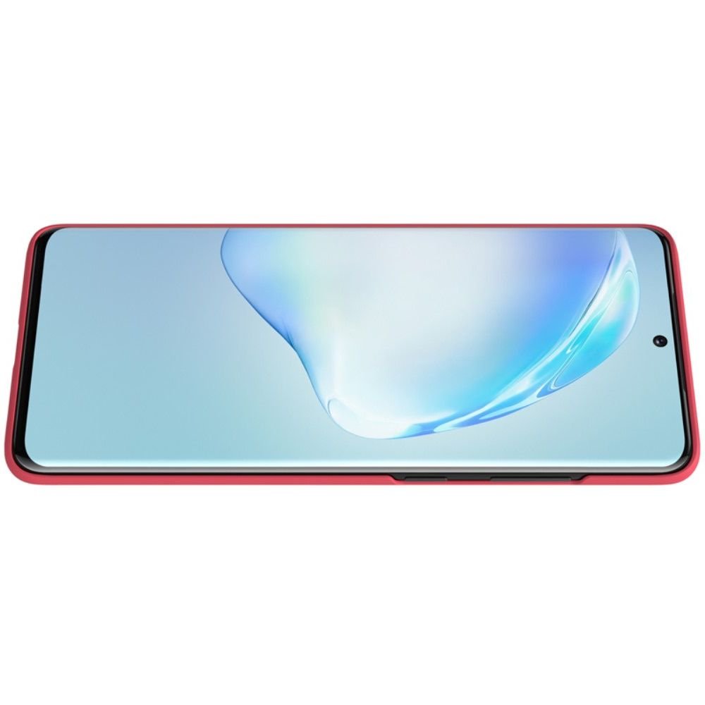 NILLKIN Super Frosted Shield Матовая Пластиковая Нескользящая Клип кейс накладка для Samsung Galaxy S20 Plus - Красный