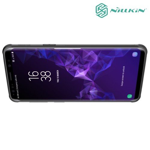 Nillkin Тонкий дышащий силиконовый чехол накладка для Samsung Galaxy S9 - Черный