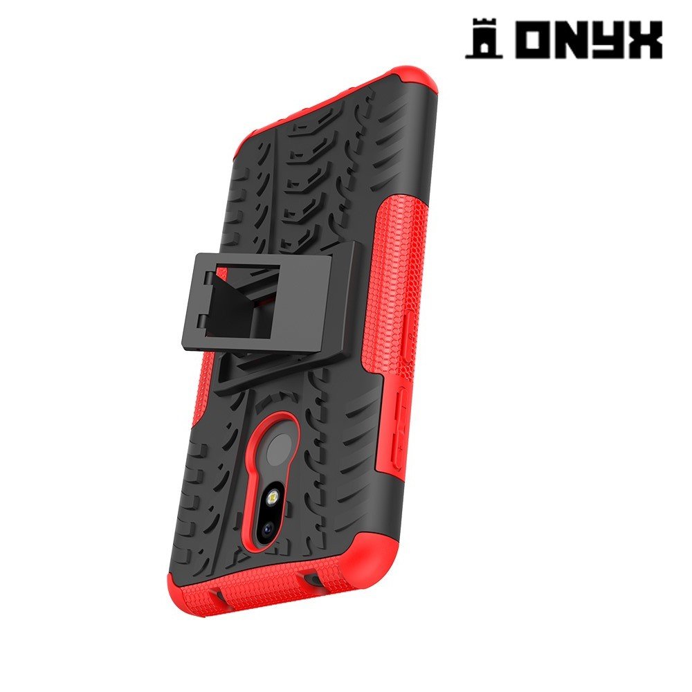 ONYX Противоударный бронированный чехол для Nokia 3.2 - Красный