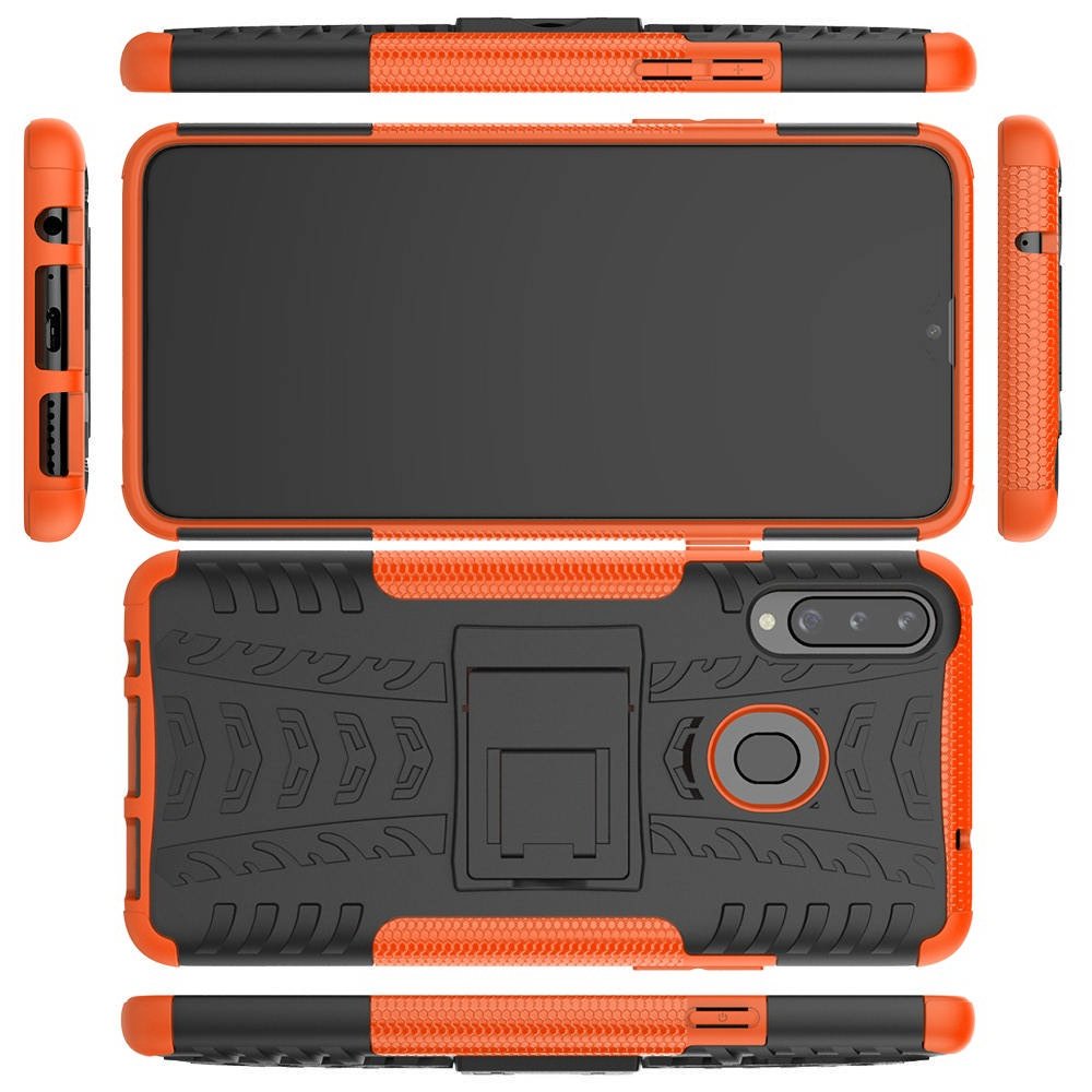 ONYX Противоударный бронированный чехол для Samsung Galaxy A20s - Оранжевый
